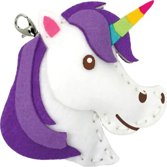 Colorbok Sew Cute! Felt Backpack Clip Kit-Unicorn {5}