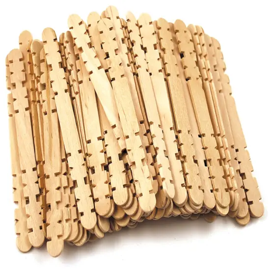 Krafty Kids Craft Skill Sticks-Natural 4.5" 80/Pkg {2}