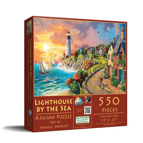 Sunsout Lighthouse by the Sea 550 pc Jigsaw Puzzle 42952 {3}