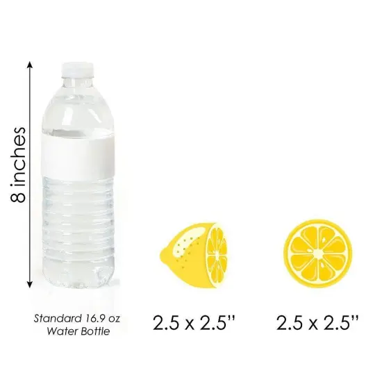 Big Dot of Happiness So Fresh - Lemon - DIY Shaped Citrus Lemonade Party Cut-Outs - 24 Count {7}