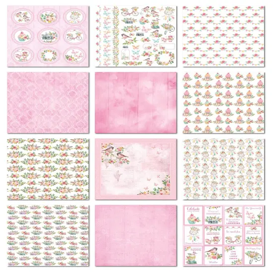 Little Birdie Cardstock Pack 6"X6" 24/Pkg-Celebrate Life {2}