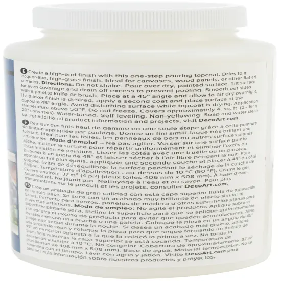 DecoArt Clear Pouring Topcoat-16oz {2}