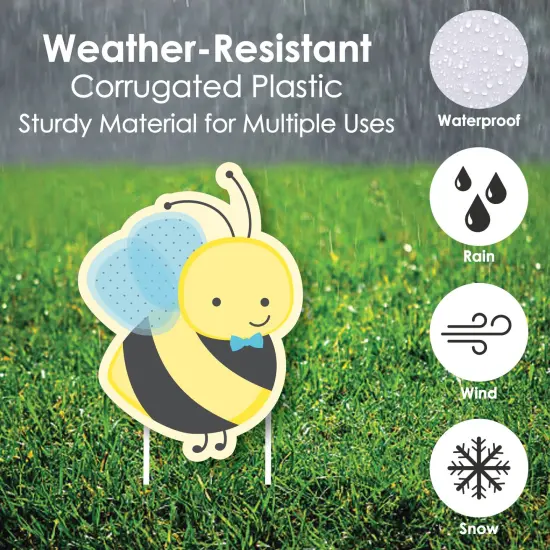 Big Dot of Happiness What Will It Bee - Yard Sign and Outdoor Lawn Decorations - Gender Reveal Yard Signs - Set of 8 {4}