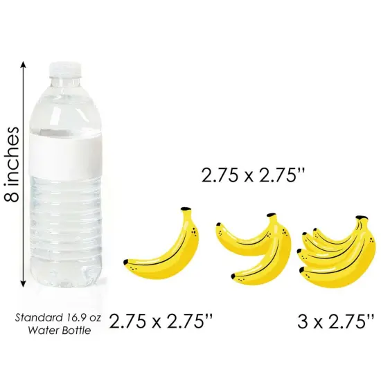 Big Dot of Happiness Let's Go Bananas - DIY Shaped Tropical Party Cut-Outs - 24 Count {6}
