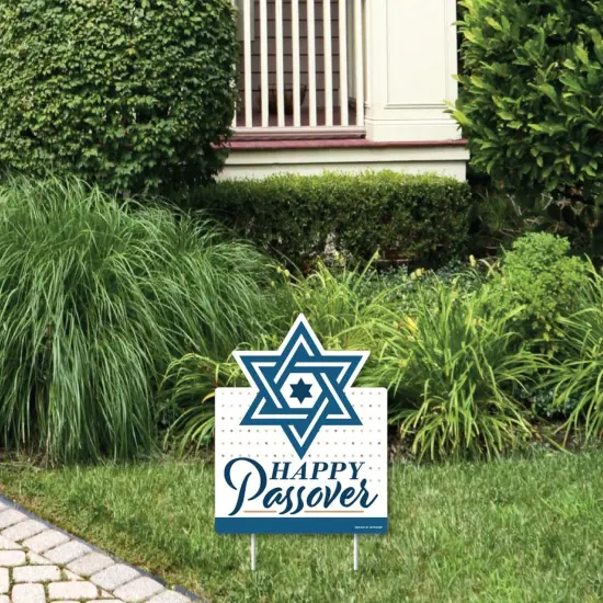 Big Dot of Happiness Happy Passover - Outdoor Lawn Sign - Pesach Party Yard Sign - 1 Piece {1}