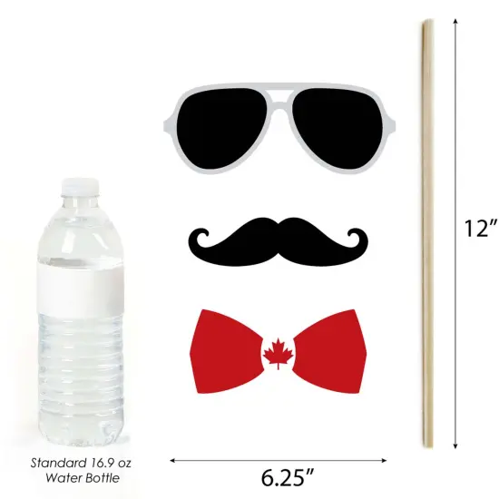 Big Dot of Happiness Canada Day - Photo Booth Props Kit - 20 Count {6}