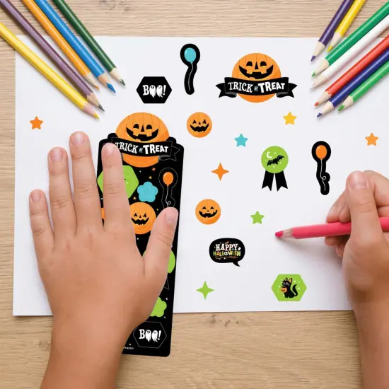 Big Dot of Happiness Jack-O'-Lantern Halloween - Kids Halloween Party Favor Kids Stickers - 16 Sheets - 256 Stickers {7}