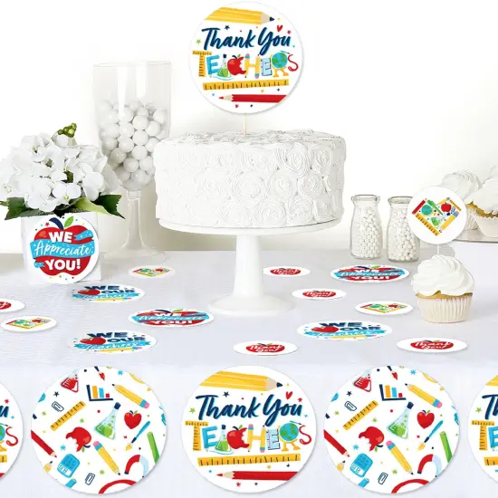 Big Dot of Happiness Thank You Teachers - Teacher Appreciation Giant Circle Confetti - Party Decorations - Large Confetti 27 Count {7}