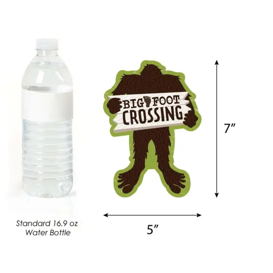 Big Dot of Happiness Sasquatch Crossing - Decorations DIY Bigfoot Party or Birthday Party Essentials - Set of 20 {6}