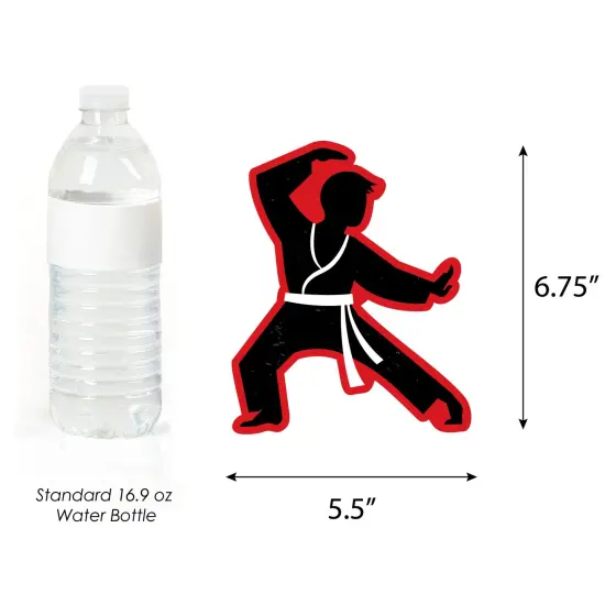 Big Dot of Happiness Karate Master - Decorations DIY Martial Arts Birthday Party Essentials - Set of 20 {6}