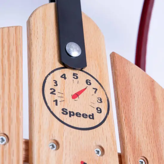 Lehman's Racer Amish Made Old Fashioned Solid Oak Steel Runner Sled {3}