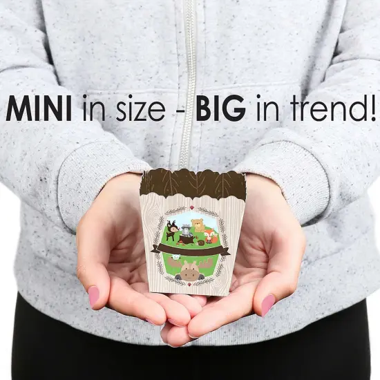 Big Dot of Happiness Woodland Creatures - Party Mini Favor Boxes - Baby Shower or Birthday Party Treat Candy Boxes - Set of 12 {6}