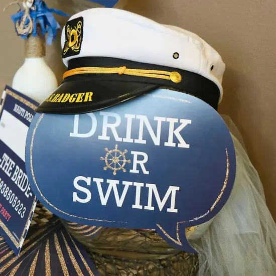 Big Dot of Happiness Funny Last Sail Before the Veil - Nautical Bridal Shower and Bachelorette Party Photo Booth Props Kit - 10 Piece {7}