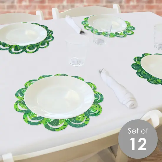 Big Dot of Happiness Jungle Party Animals Safari Zoo Animal Birthday Party or Baby Shower Round Table Decorations Paper Chargers Place Setting For 12 {3}