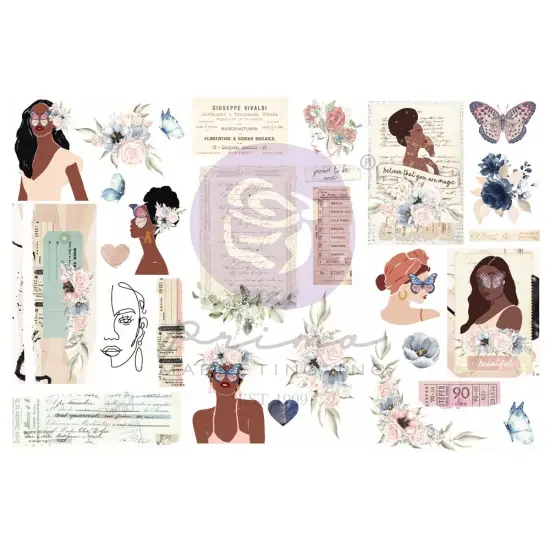 Indigo By Frank Garcia Rub-On Transfers 6"X12" 3/Sheets {1}