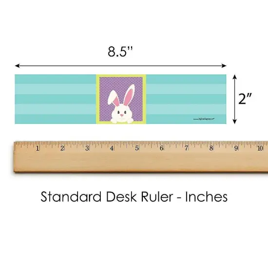 Big Dot of Happiness Hippity Hoppity - Easter Bunny Party Water Bottle Sticker Labels - Set of 20 {6}