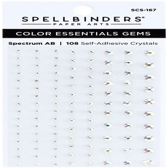 Spellbinders Color Essentials Gems 108/Pkg-Spectrum {1}