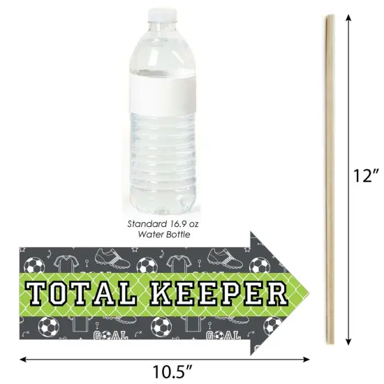 Big Dot of Happiness Funny Goaaal - Soccer - Baby Shower or Birthday Party Photo Booth Props Kit - 10 Piece {4}