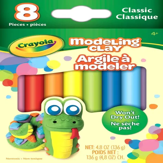 Multipack of 12 - Crayola Modeling Clay .6oz 8/Pkg-Basic {2}