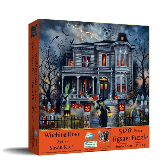 Sunsout Witching Hour 500 pc Halloween Jigsaw Puzzle 45426 {3}