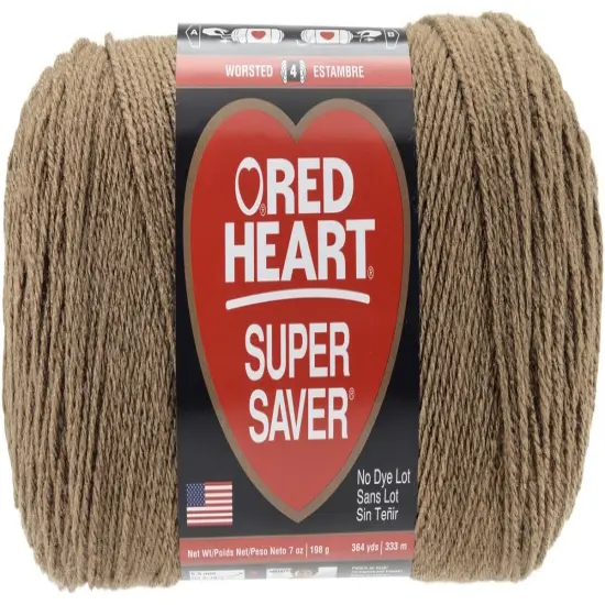 Multipack of 6 - Red Heart Super Saver Yarn-Cafe Latte {2}