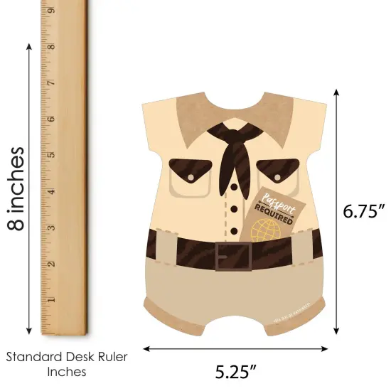 Big Dot of Happiness Wild Safari - Picture Bingo Cards and Markers - African Jungle Adventure Baby Shower Shaped Bingo Game - Set of 18 {6}