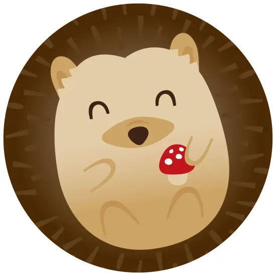 Big Dot of Happiness Forest Hedgehogs - Woodland Birthday Party or Baby Shower Circle Sticker Labels - 24 Count {1}