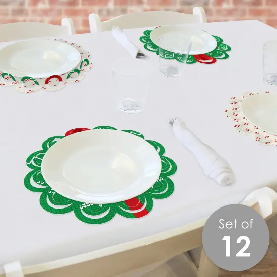 Big Dot of Happiness Ugly Sweater - Holiday and Christmas Party Round Table Decorations - Paper Chargers - Place Setting For 12 {3}
