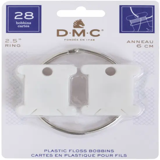 Multipack of 12 - DMC Plastic Floss Bobbins-28/Pkg {1}