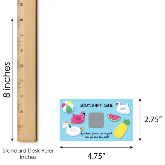 Big Dot of Happiness Make a Splash - Pool Party - Summer Swimming Party or Birthday Party Game Scratch Off Cards - 22 Count {7}