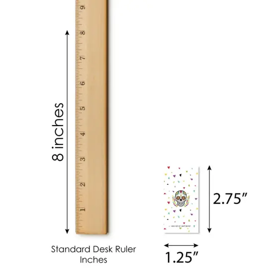 Big Dot of Happiness Day of the Dead - Mini Candy Bar Wrapper Stickers - Sugar Skull Party Small Favors - 40 Count {6}
