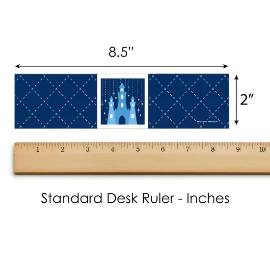 Big Dot of Happiness Fairy Tale Fantasy - Royal Prince and Princess Party Water Bottle Sticker Labels - Set of 20 {6}