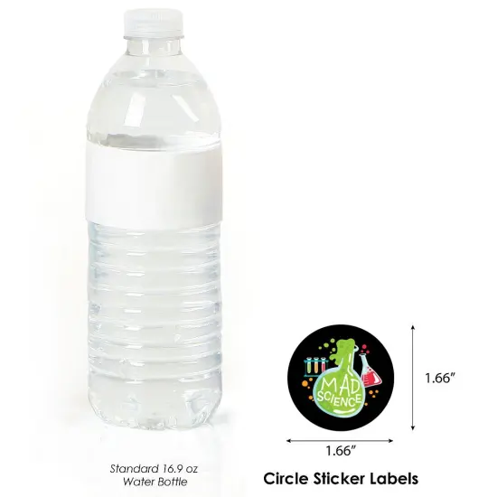 Big Dot of Happiness Scientist Lab - Baby Shower or Birthday Party Circle Sticker Labels - 24 Count {4}