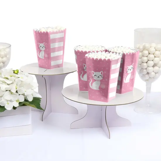 Big Dot of Happiness Purr-fect Kitty Cat - Kitten Meow Baby Shower or Birthday Party Favor Popcorn Treat Boxes - Set of 12 {4}