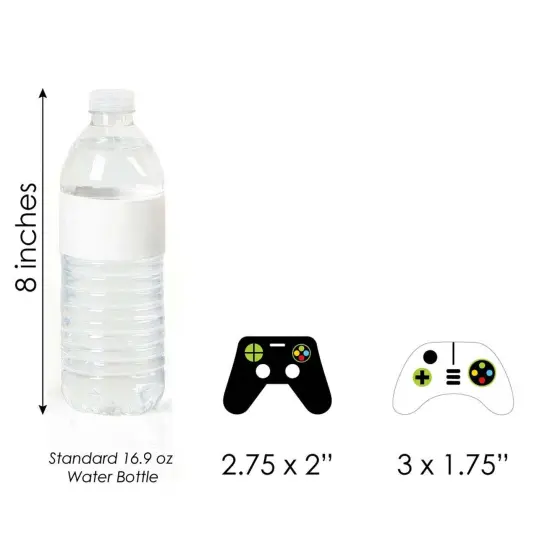 Big Dot of Happiness Game Zone - DIY Shaped Pixel Video Game Party or Birthday Party Cut-Outs - 24 Count {7}