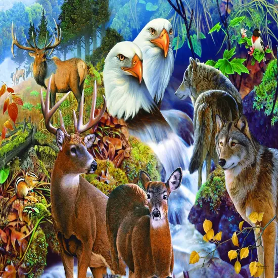 Sunsout Forest Neighbors 1000 pc Jigsaw Puzzle 56543 {1}