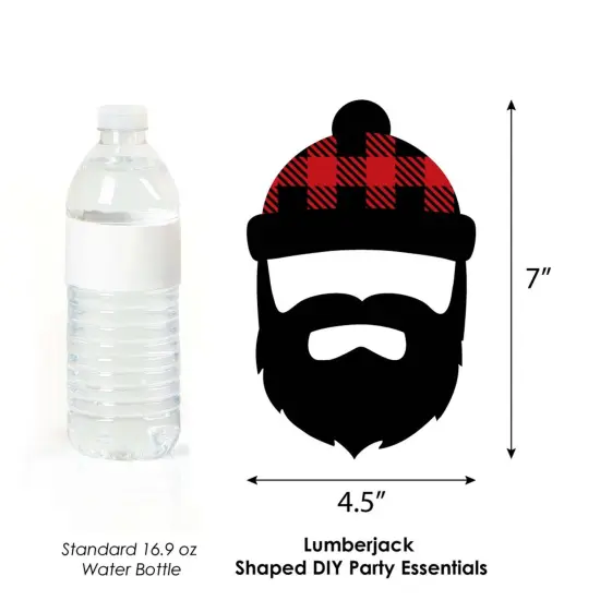 Big Dot of Happiness Lumberjack - Channel The Flannel - Lumberjack Decorations DIY Buffalo Plaid Party Essentials - Set of 20 {6}