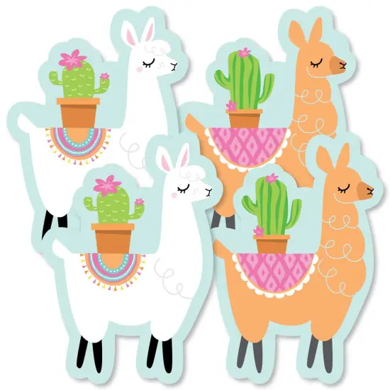 Big Dot of Happiness Whole Llama Fun - Decorations DIY Llama Fiesta Baby Shower or Birthday Party Essentials - Set of 20 {3}