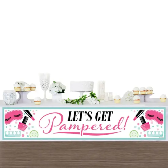Big Dot of Happiness Spa Day - Girls Makeup Party Decorations Party Banner {4}