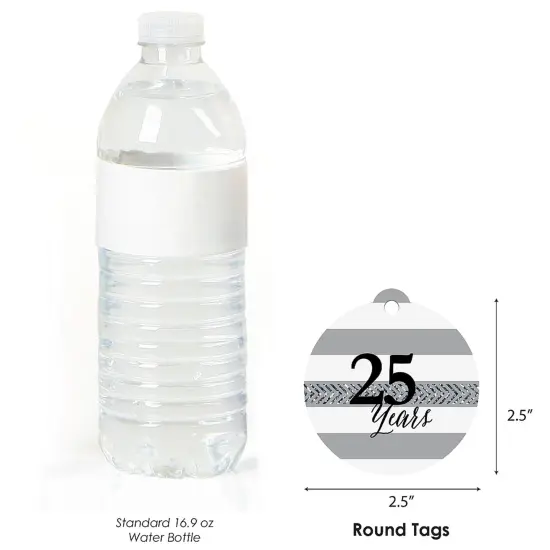 Big Dot of Happiness We Still Do - 25th Wedding Anniversary - Party Favor Gift Tags (Set of 20) {4}