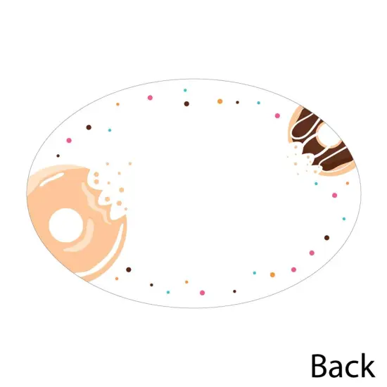 Big Dot of Happiness Donut Worry, Let's Party - Shaped Thank You Cards - Doughnut Party Thank You Note Cards with Envelopes - Set of 12 {6}