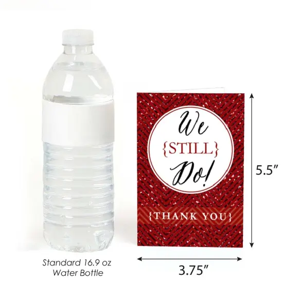 Big Dot of Happiness We Still Do - 40th Wedding Anniversary - Party Thank You Cards (8 count) {4}
