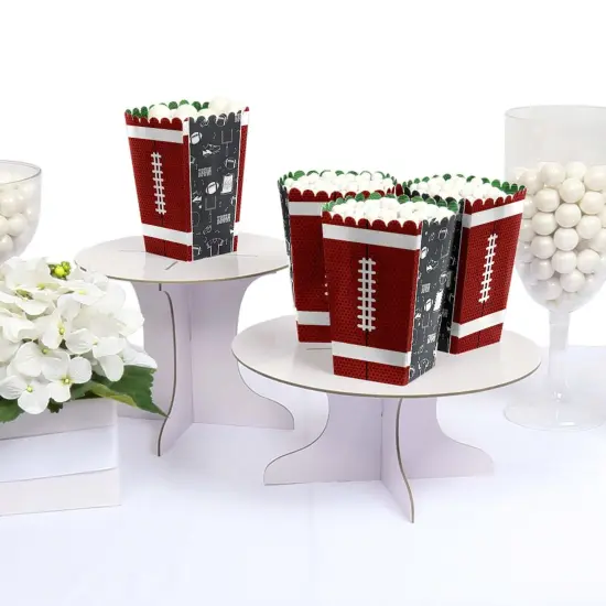 Big Dot of Happiness End Zone - Football - Baby Shower or Birthday Party Favor Popcorn Treat Boxes - Set of 12 {4}