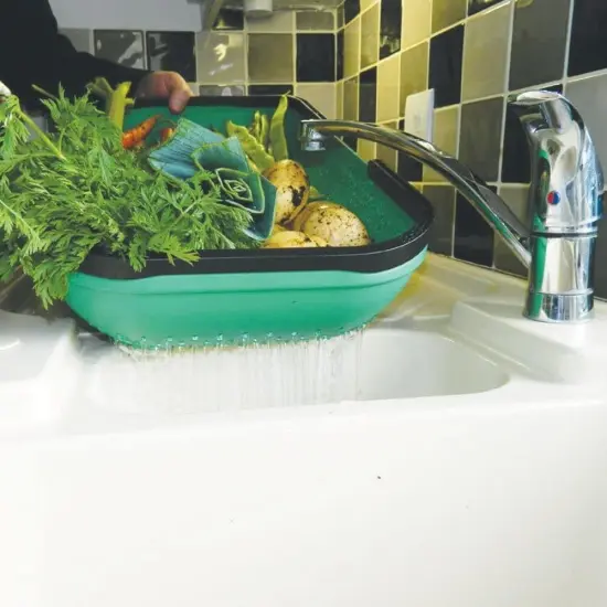 Tierra Garden GP184 Colander Trug Gather Carry and Wash Harvest Produce Green {7}