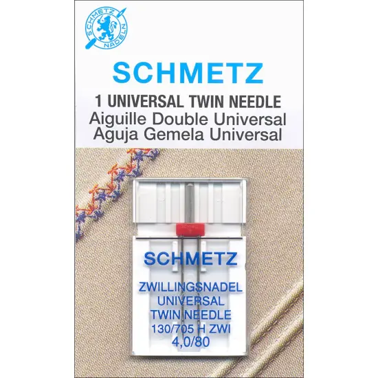 Schmetz Twin Machine Needle-Size 4.0/80 1/Pkg {1}