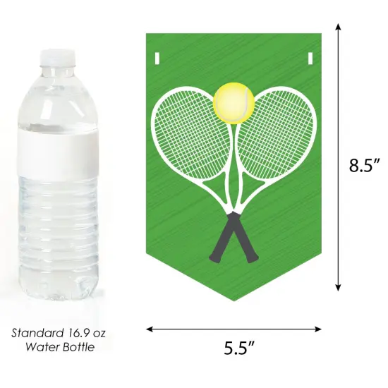 Big Dot of Happiness You Got Served - Tennis - Baby Shower Bunting Banner - Tennis Ball Party Decorations - Welcome Baby {3}