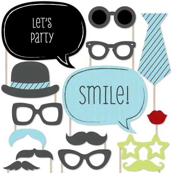 Big Dot of Happiness Dashing Little Man Mustache Party - Photo Booth Props Kit - 20 Count {1}