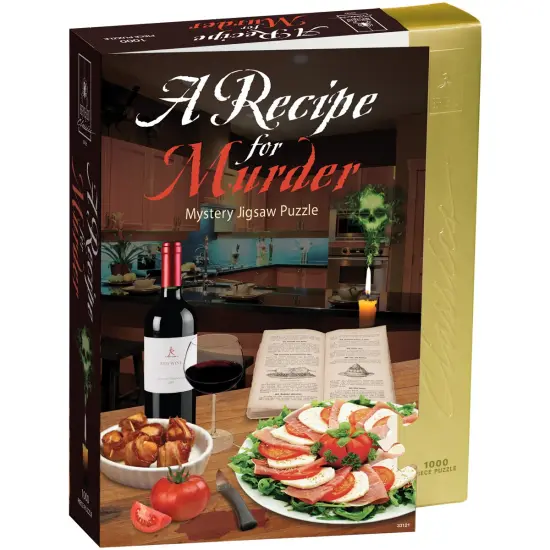 BePuzzled Mystery Jigsaw Puzzle 1000 Pieces 23"X29"-Recipe For Murder {1}