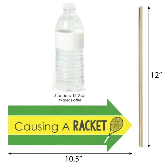 Big Dot of Happiness Funny You Got Served - Tennis - Baby Shower or Tennis Ball Birthday Party Photo Booth Props Kit - 10 Piece {5}