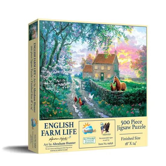 Sunsout English Farm Life 500 pc Jigsaw Puzzle 69838 {3}